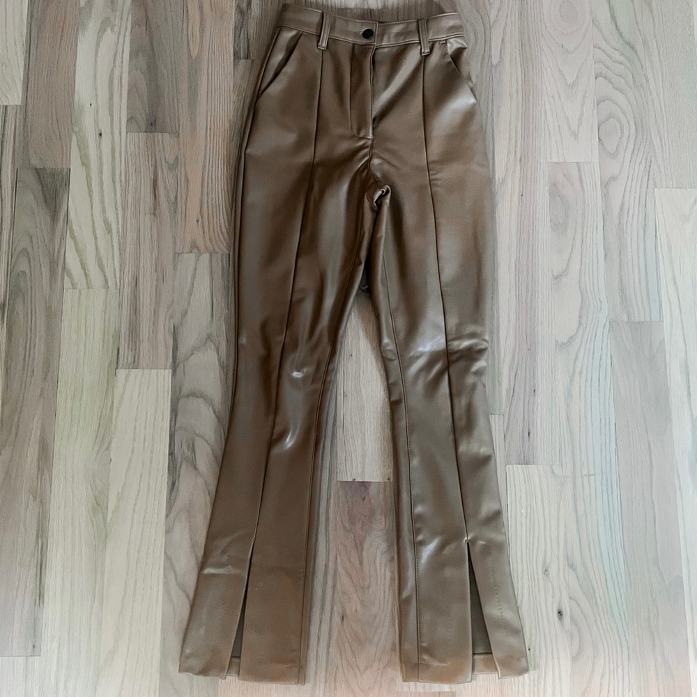 Abercrombie & Fitch Skinny / Curve Love Ultra High Rise Faux Leather Pants
